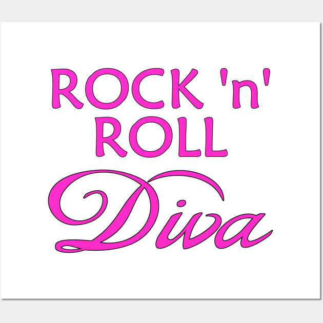 Rock 'n' Roll Diva Wall Art by Naves